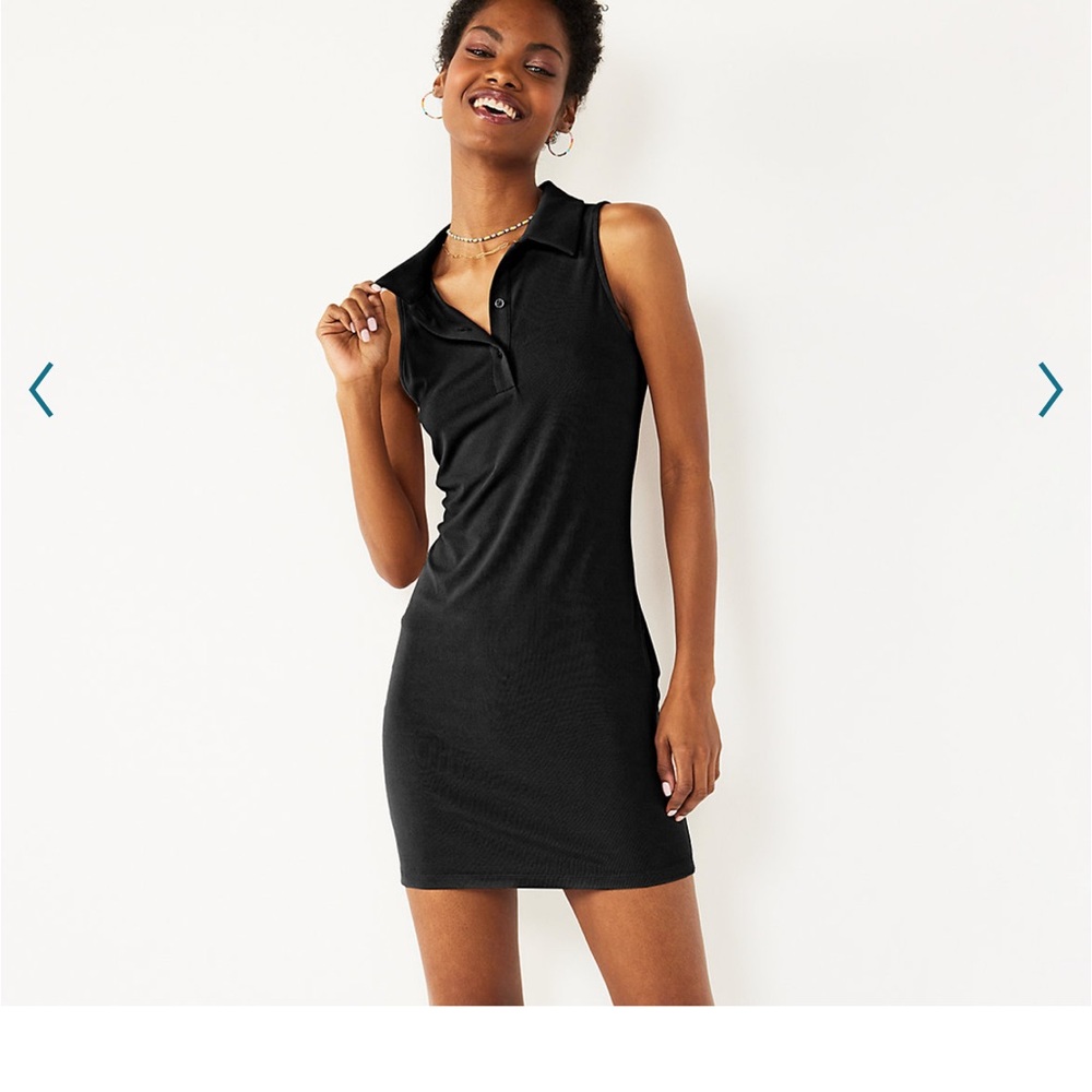 New Mini dress sleeve polo skater SO